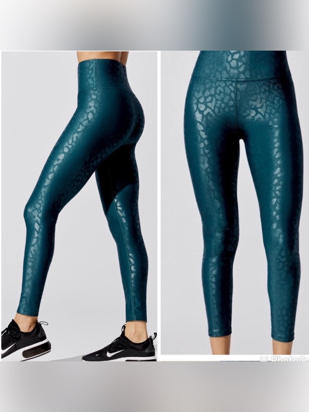 CARBON38 High Rise 7/8 Legging in Leopard Takara Shine